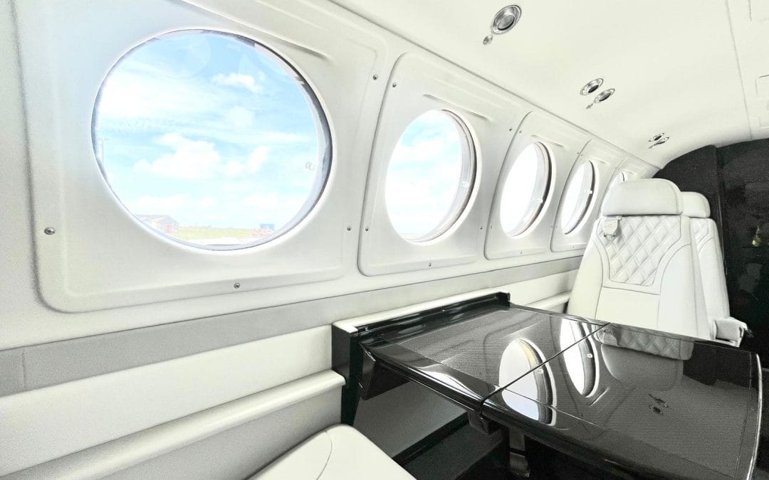 Beech King Air 200 interior refurb 2025